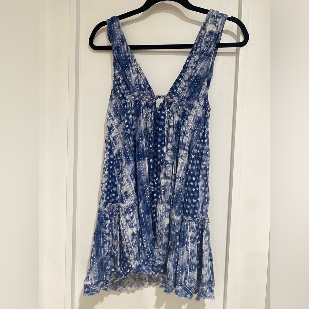 Ocean drive summer dress v neck deep v size s great for beach cover up